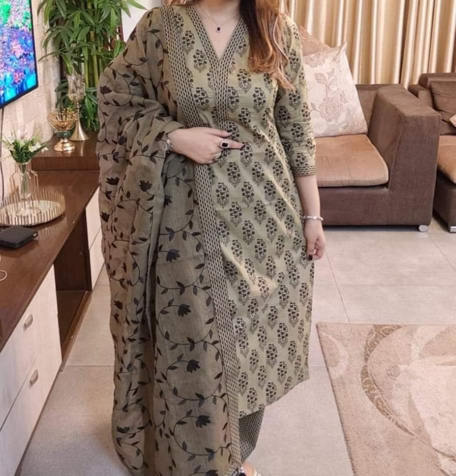 Block Print Three Piece