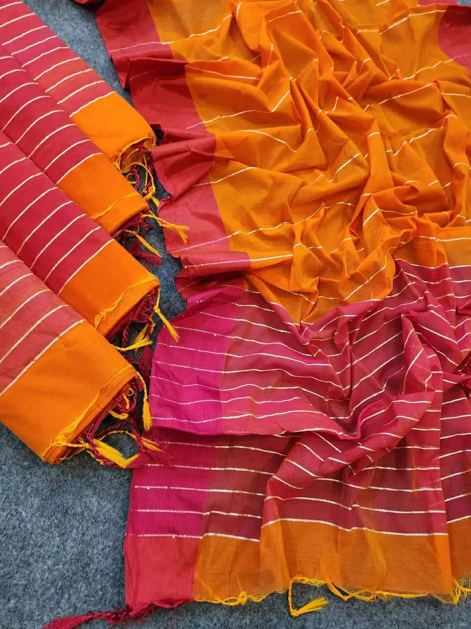 প্রোগ্রামের হাফ সিল্ক শাড়ি