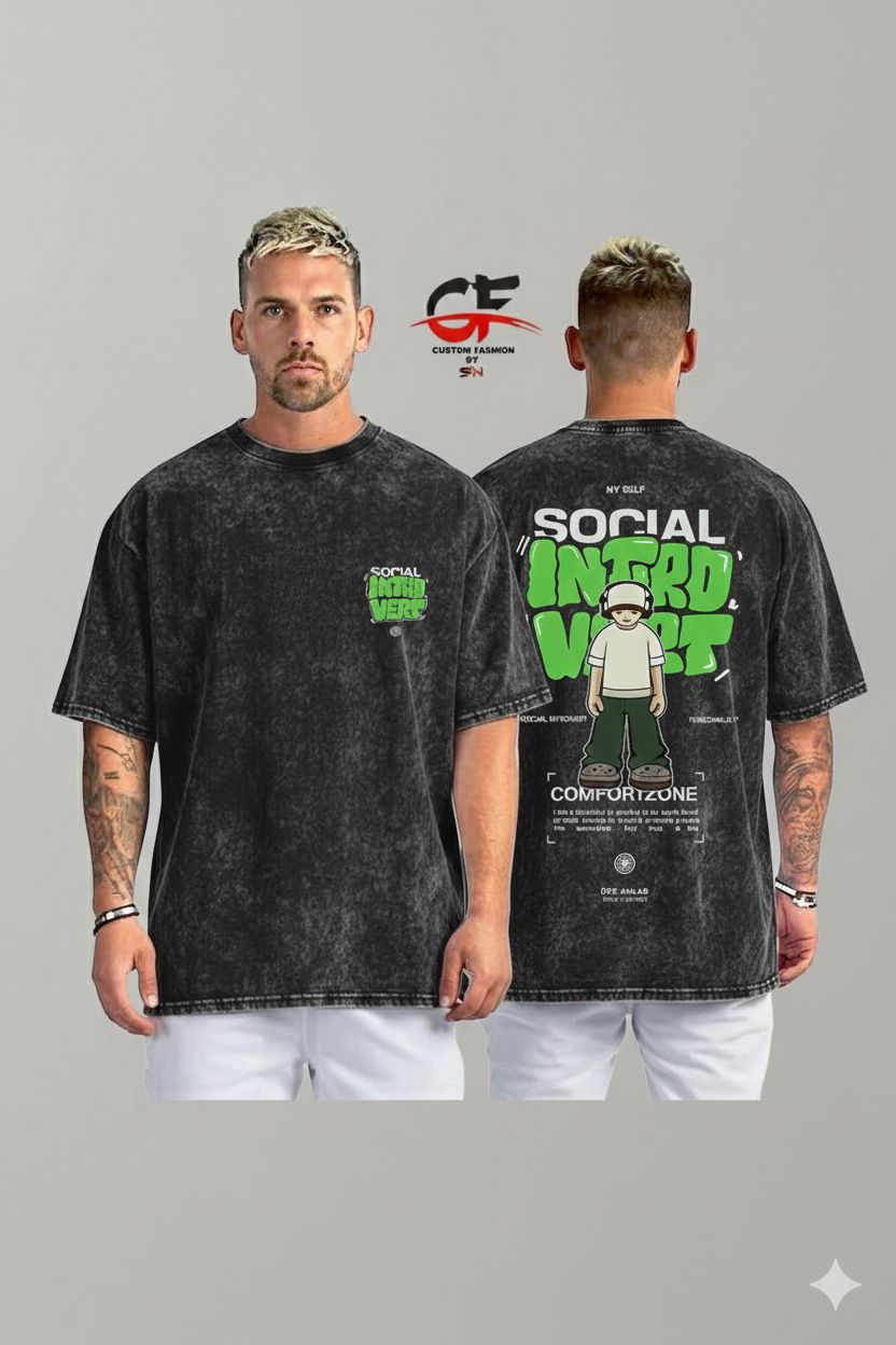 Premium Acid Wash Drop Shoulder TShirt